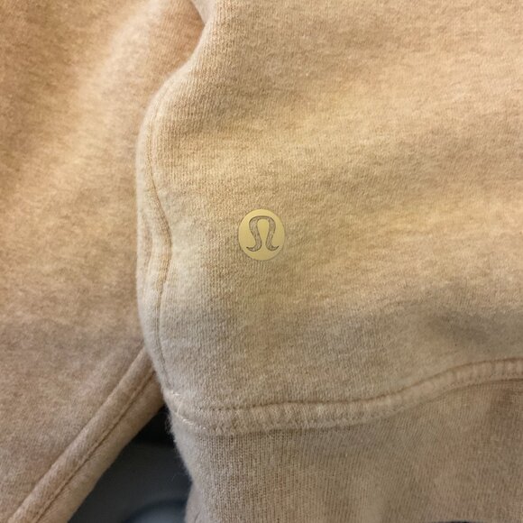 Lululemon All Yours Hoodie M Pecan Tan Kangaroo Pocket Long Sleeve - Picture 12 of 12